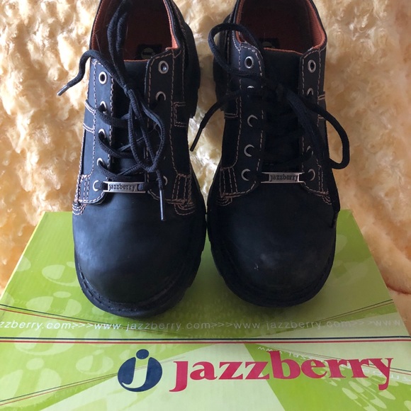Jazzberry Shoes - Chunky Oxford lace up shoes